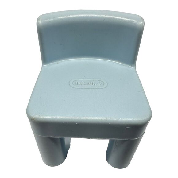 Vintage Little Tikes Doll House Blue Chair Replacement Part Piece - Picture 2 of 7
